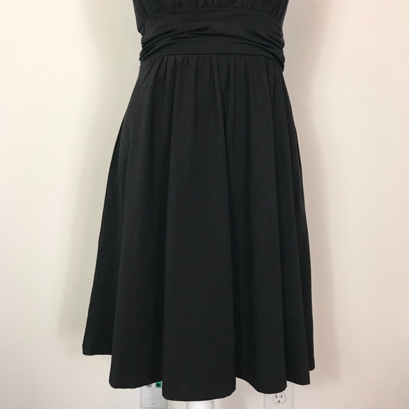 Belle Poque Retro Sleeveless Fit Flare A-line Black Dress - Picture 4 of 9